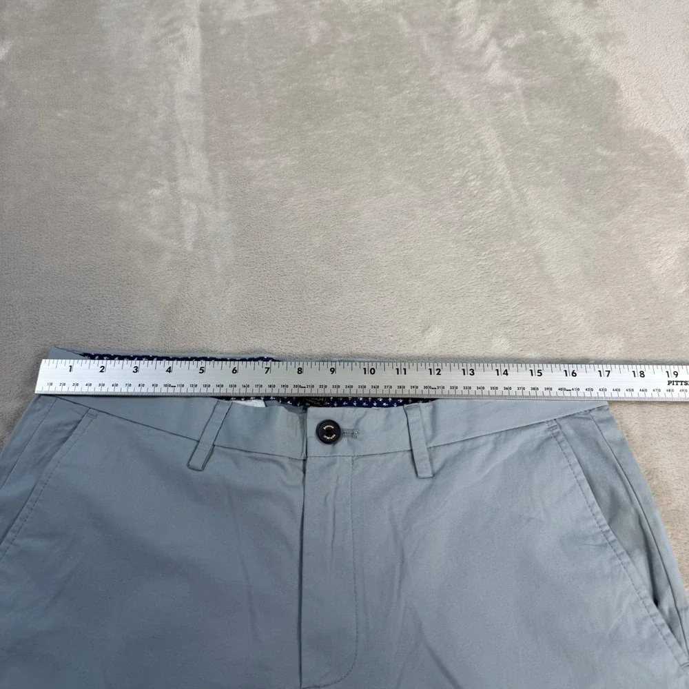 Banana Republic Aiden Chino Slim Fit Men 33x34 Light Blue Cotton Stretch Pants